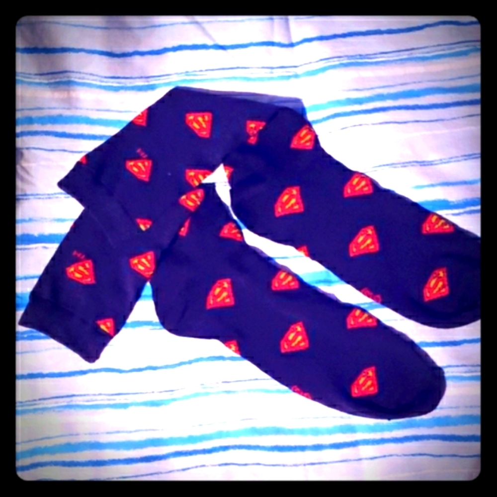 ♡Adult "SuperMan" Socks~TM & DC Comics